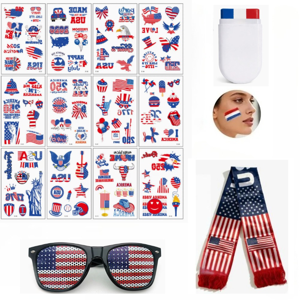Party Games Usa - Kit de Supporter Patriotique USA 2026