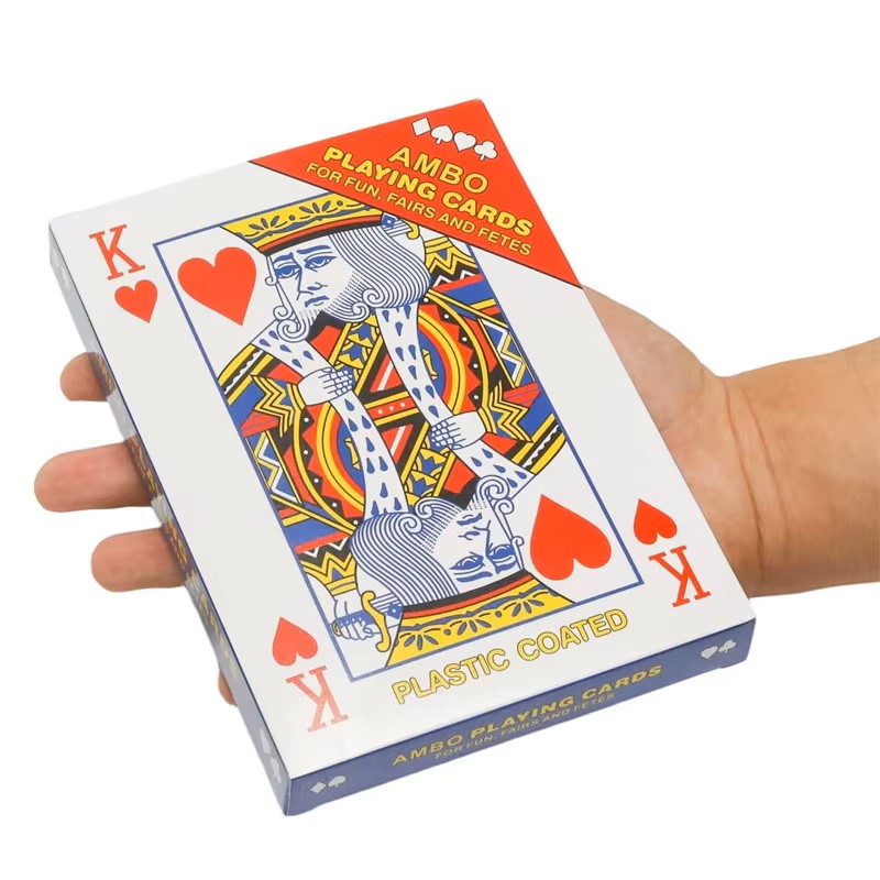 Party Games Juego - Cartes à jouer surdimensionnées Jumbo 2x