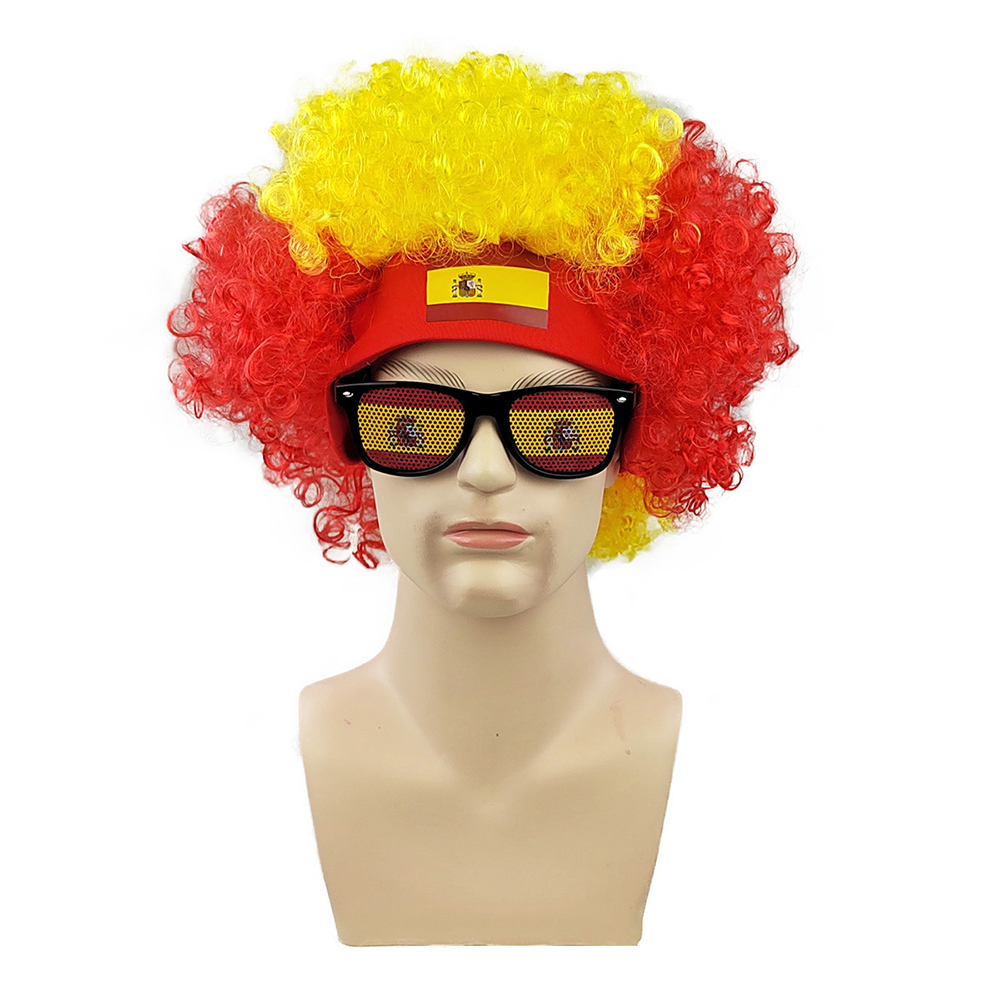Ensemble Perruque Afro Drapeau - Party Games Usa avis et prix