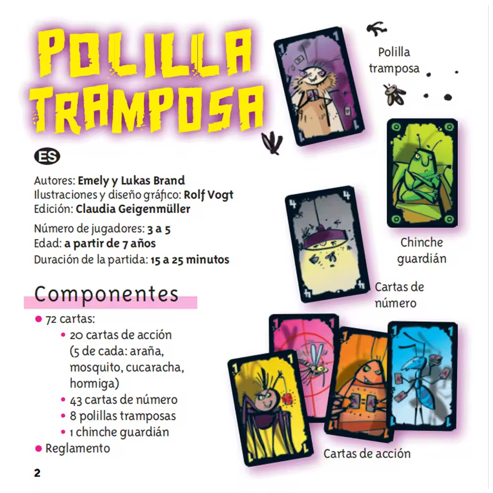 Polilla Tramposa jeux De socié - Party Games Juego avis et prix